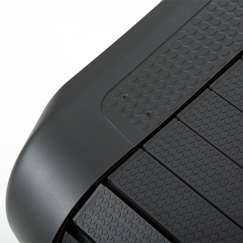 textured non-slip running deck surface on TKO AirRaid curved treadmill designed for traction and stability during sprints