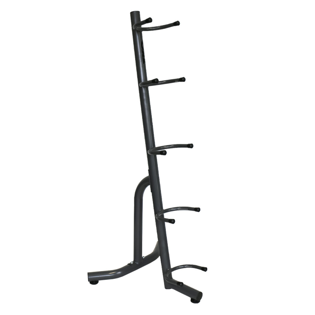 TKO commercial medicine ball rack with five storage positions and compact vertical design