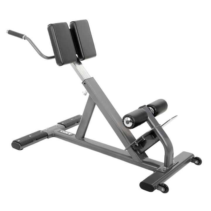 TKO commercial hyper extension bench with adjustable frame and support pads