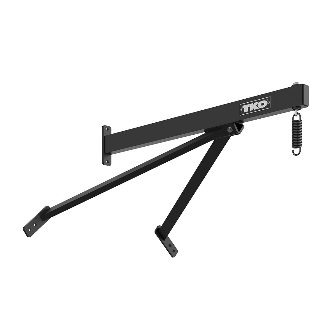 TKO commercial wall mount heavy bag hanger with heavy-duty steel construction.