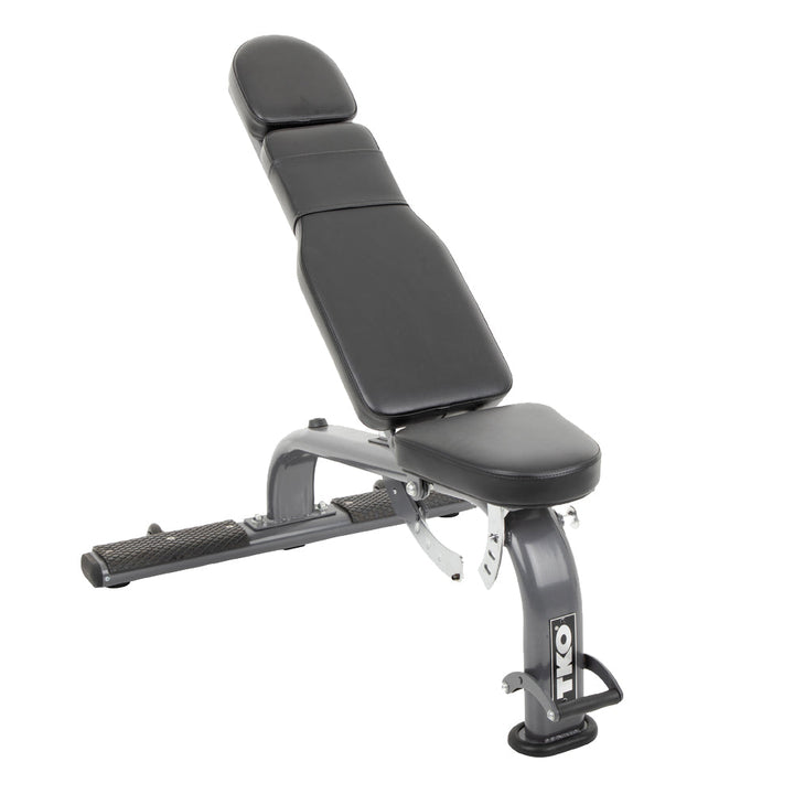 TKO flat incline decline bench with adjustable backrest and seat