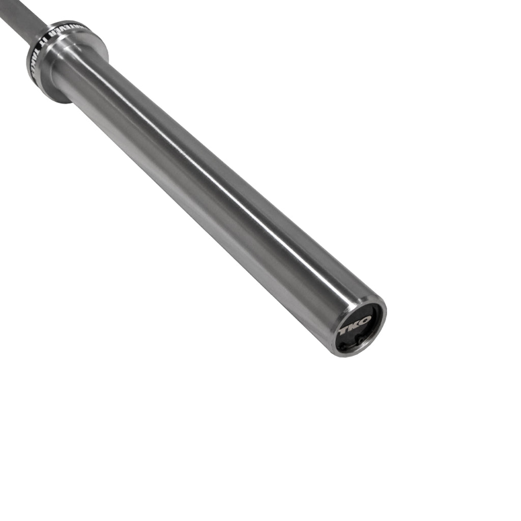 TKO heavy weight power bar with hard chrome finish and needle bearing sleeves