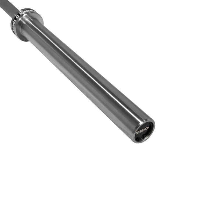 TKO heavy weight power bar with hard chrome finish and needle bearing sleeves