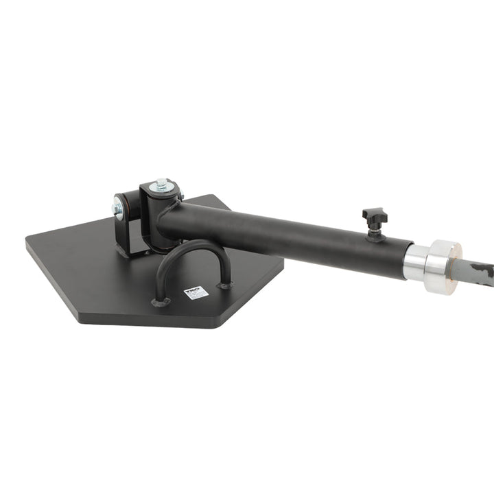 Close-up of bar holder assembly on TKO free standing landmine