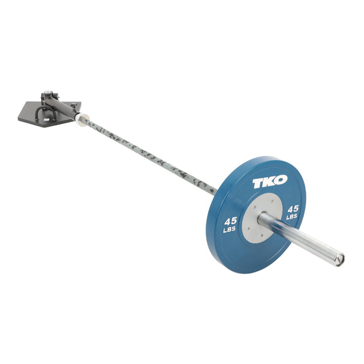 TKO free standing landmine connected to Olympic bar and weight plate