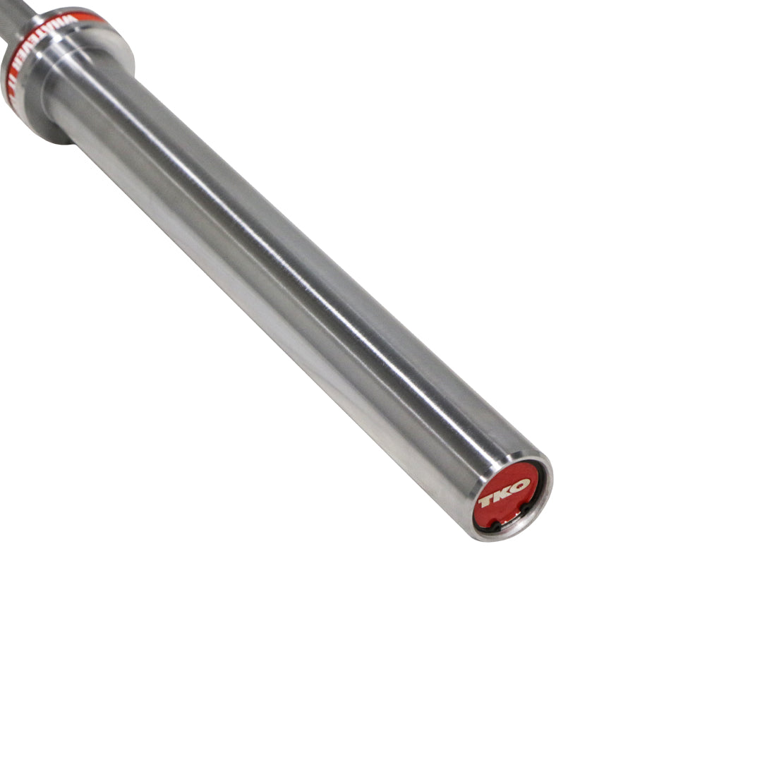 TKO middle weight power bar with hard chrome finish and custom ID band