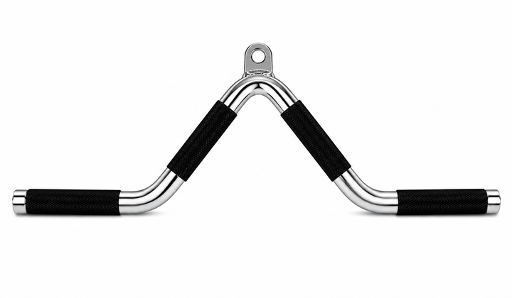 TKO multi-purpose V bar attachment with angled handles and textured grips
