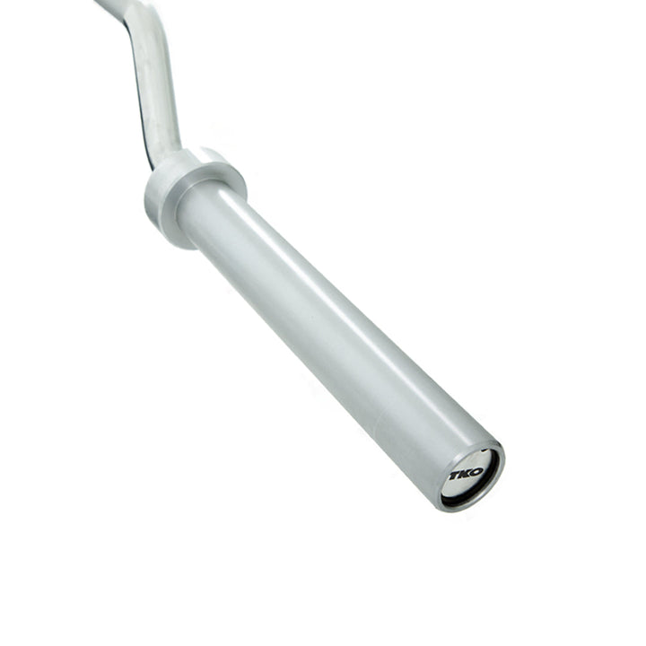 TKO Olympic safety squat bar with cambered design and padded front handles