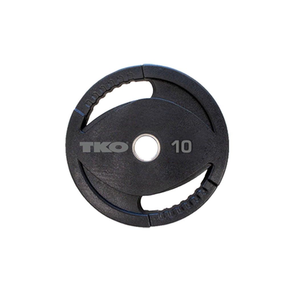 10 lb Olympic urethane grip plate with precision steel insert