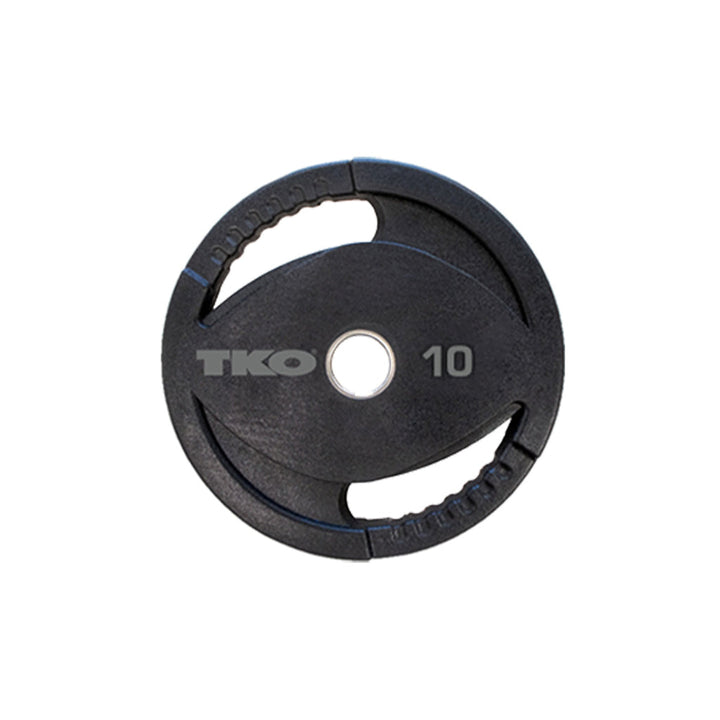 10 lb Olympic urethane grip plate with precision steel insert