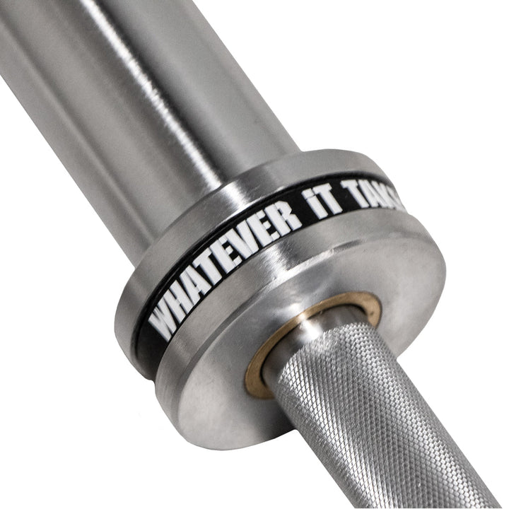 Close-up of customizable inlaid ID band on TKO power bar