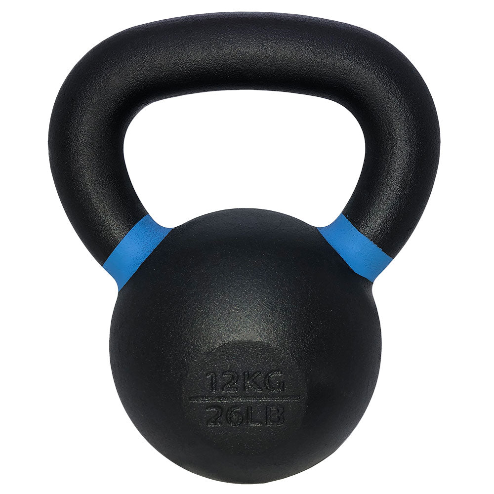 TKO Pro Cast kettlebell with blue color-coded weight marking