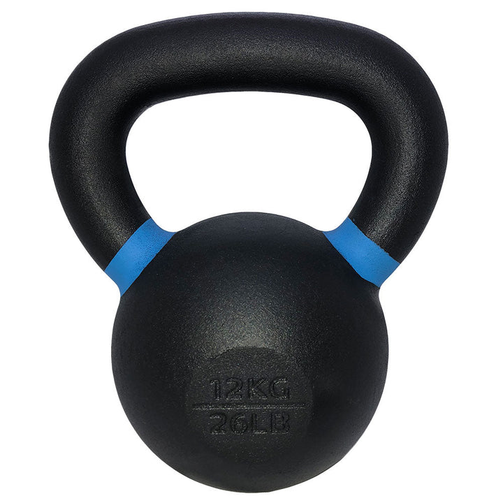 TKO Pro Cast kettlebell with blue color-coded weight marking