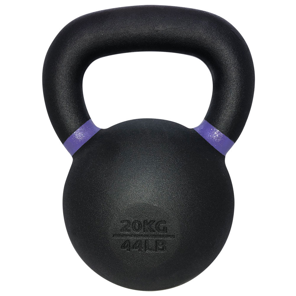 TKO Pro Cast kettlebell with purple identification band