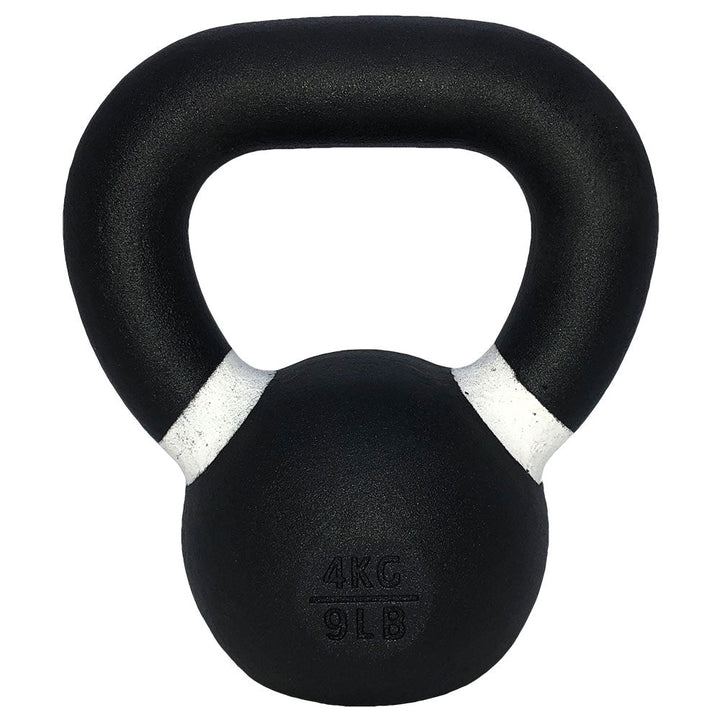 TKO Pro Cast kettlebell with white color-coded weight band