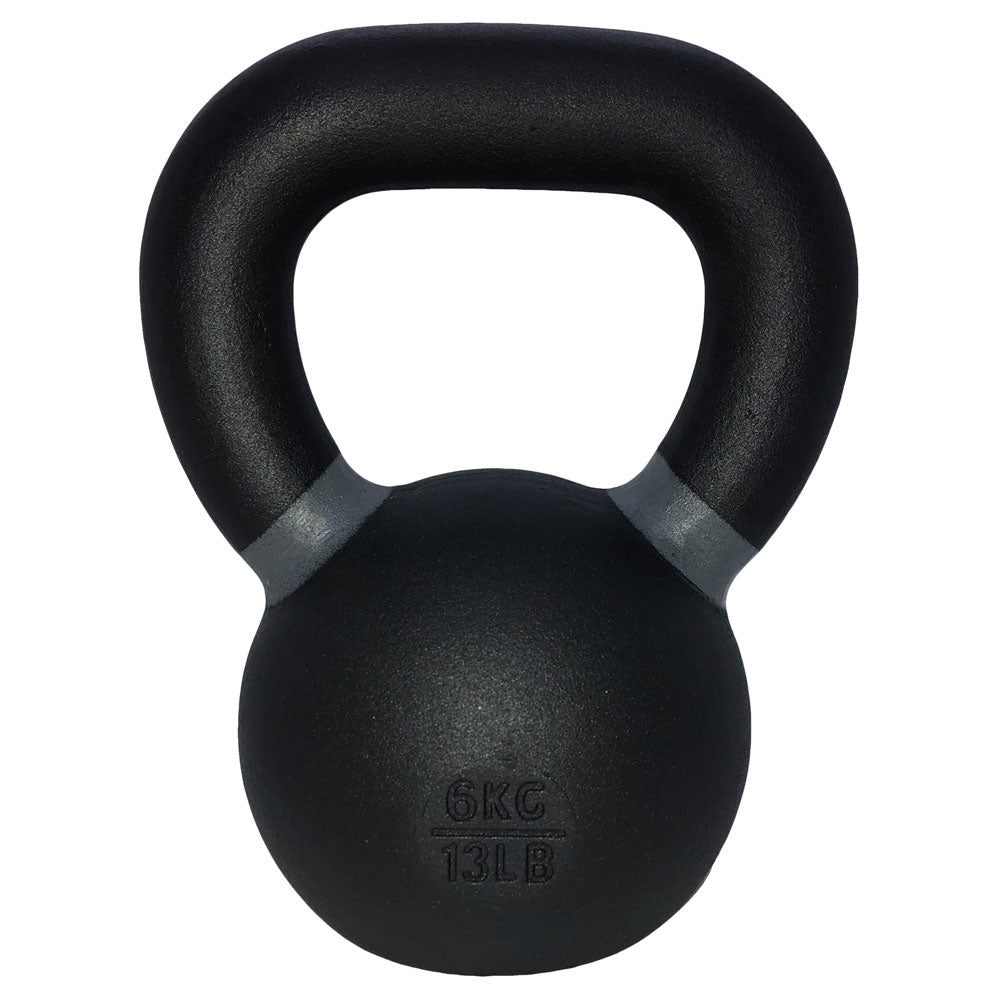 TKO Pro Cast kettlebell with gray color-coded weight band