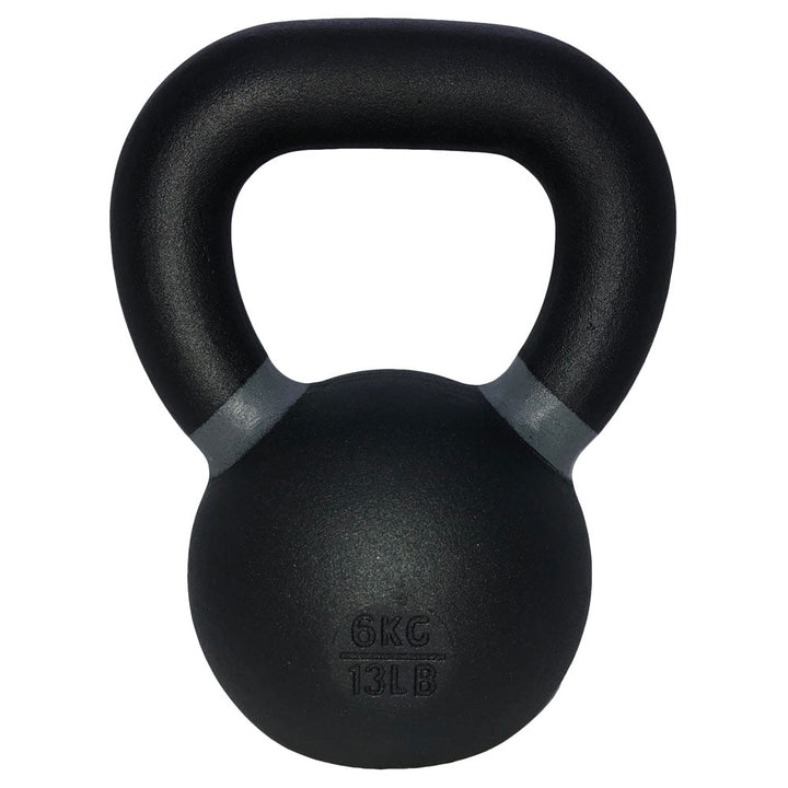 TKO Pro Cast kettlebell with gray color-coded weight band