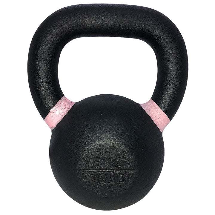 TKO Pro Cast kettlebell featuring pink identification band