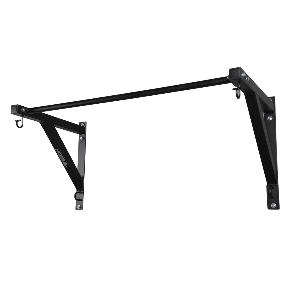 TKO wall-mounted pull-up frame with black powder coat finish