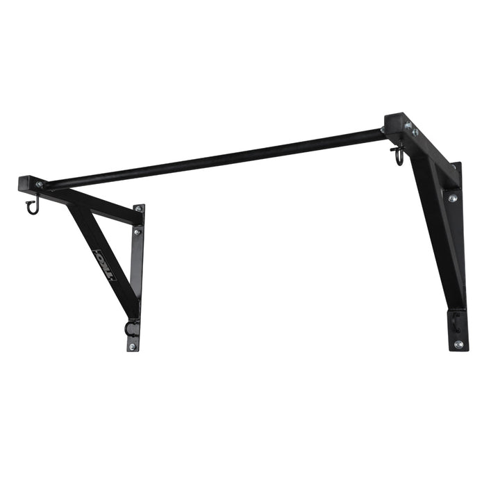 TKO wall-mounted pull-up frame with black powder coat finish