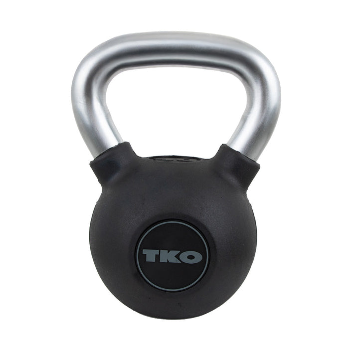 40 lb TKO rubber kettlebell with textured rubber exterior