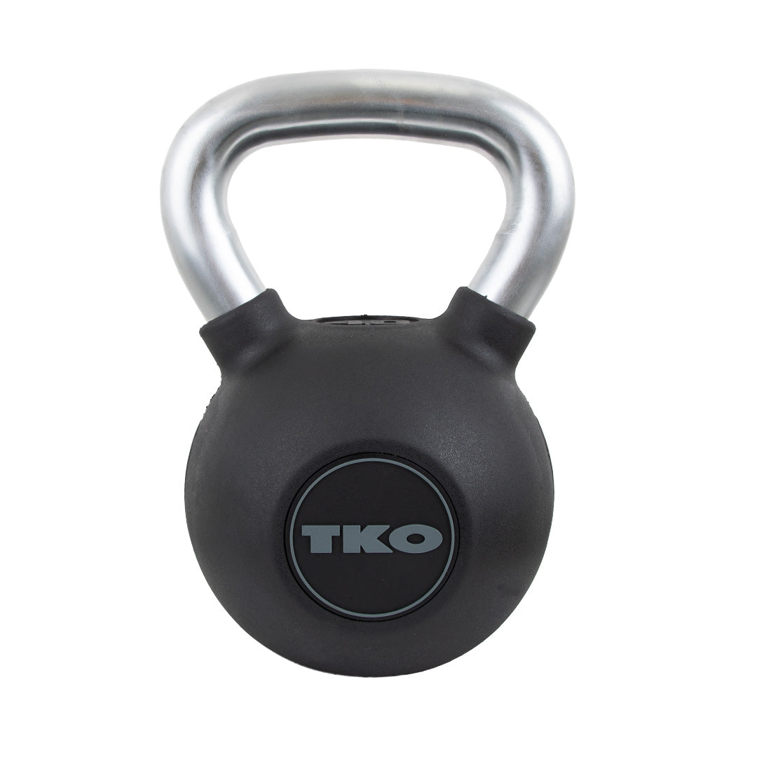 50 lb TKO rubber kettlebell for strength training exercises