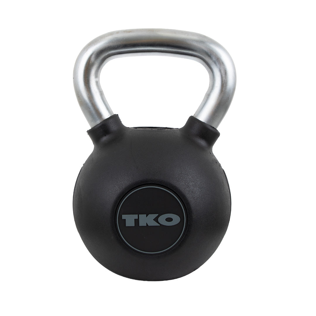 60 lb TKO rubber kettlebell with durable rubber construction