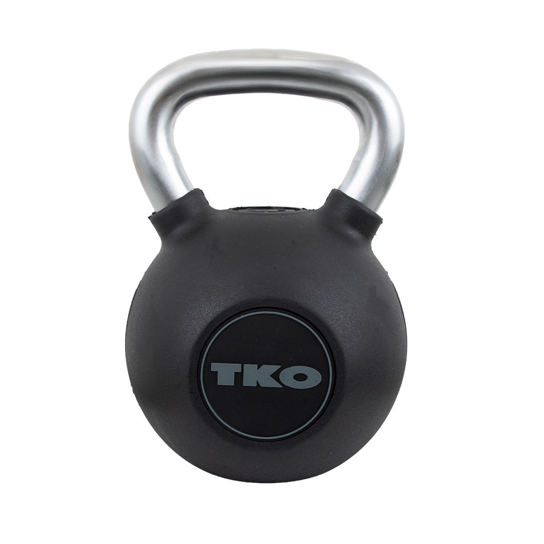 70 lb TKO rubber kettlebell with molded weight markings