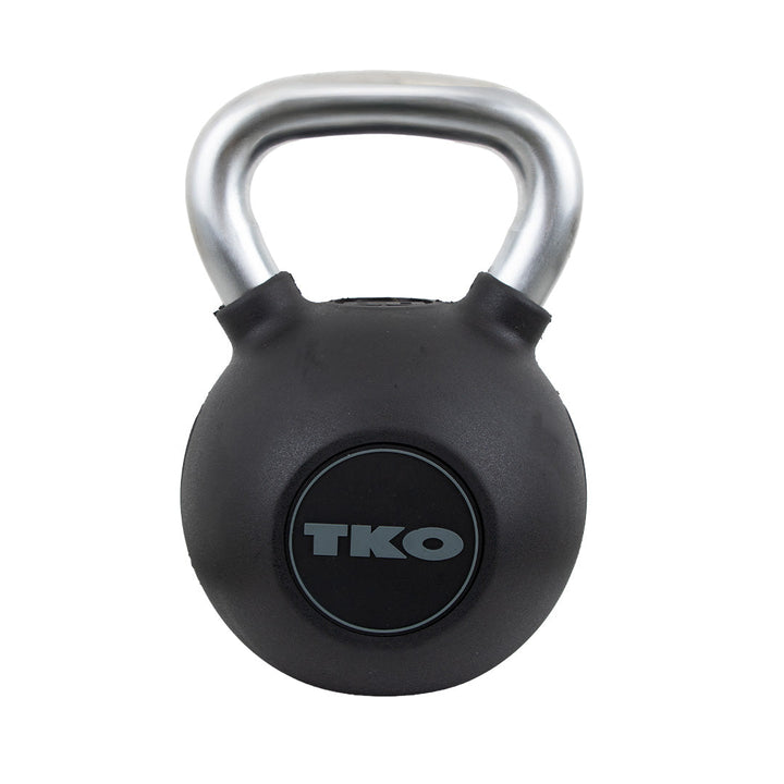 70 lb TKO rubber kettlebell with molded weight markings