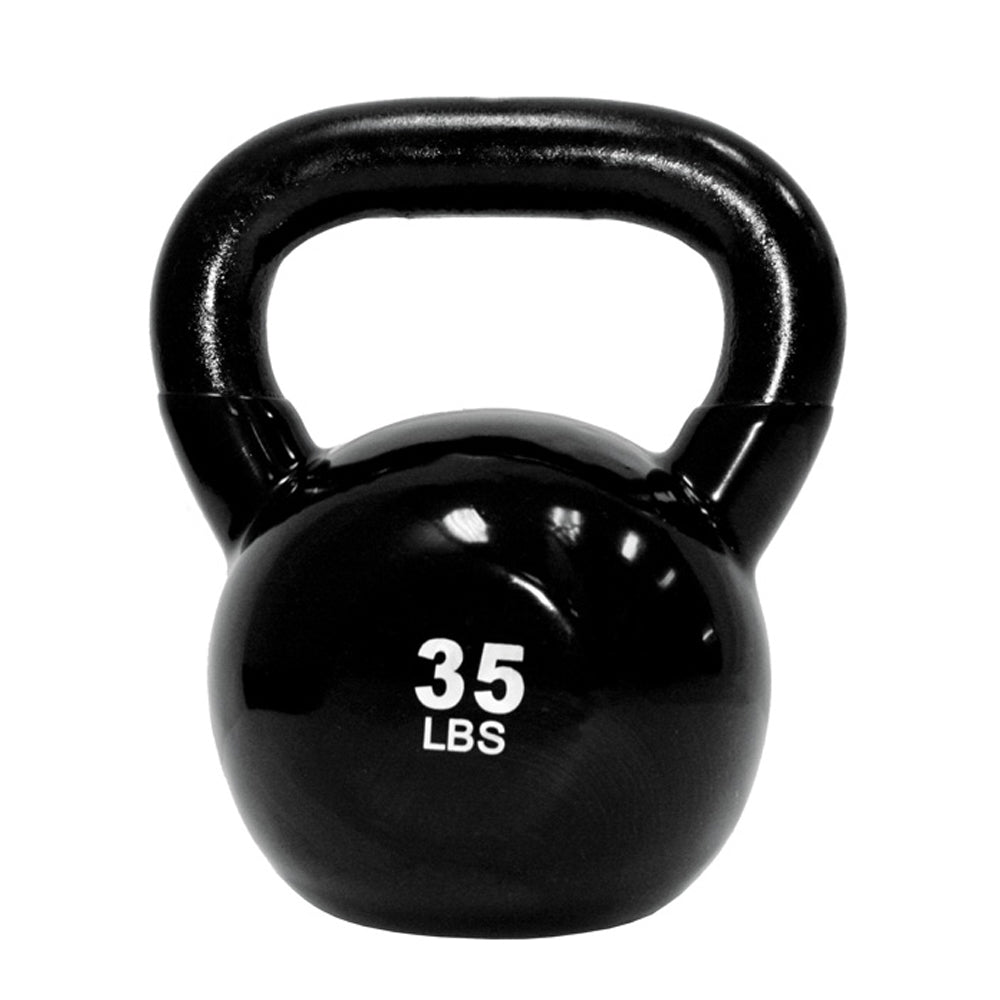 TKO vinyl coated kettlebell in 35 pound weight size
