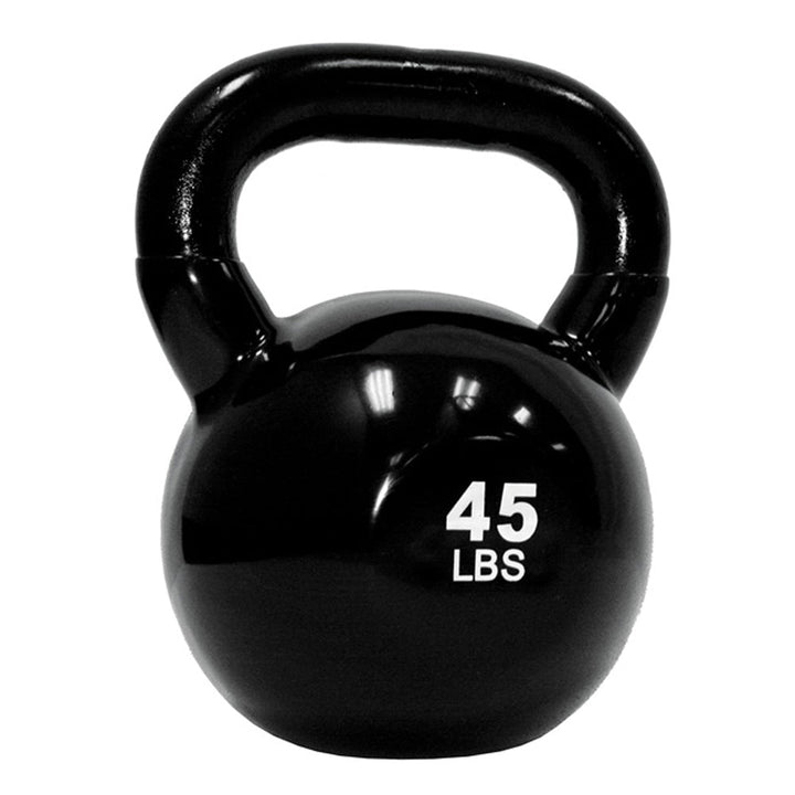 TKO vinyl coated kettlebell in 45 pound weight size