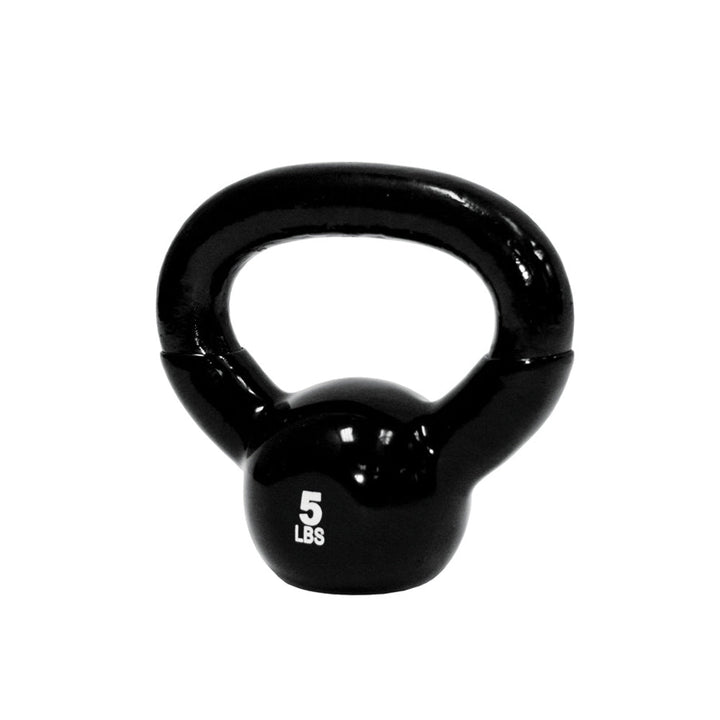 TKO vinyl coated kettlebell in 5 pound weight size