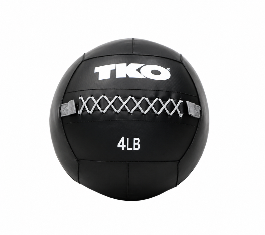 TKO wall ball bundle including 10 lb, 12 lb, and 14 lb weighted balls