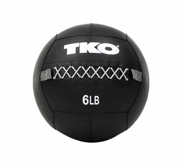 TKO wall ball training bundle with 12 lb through 20 lb weights