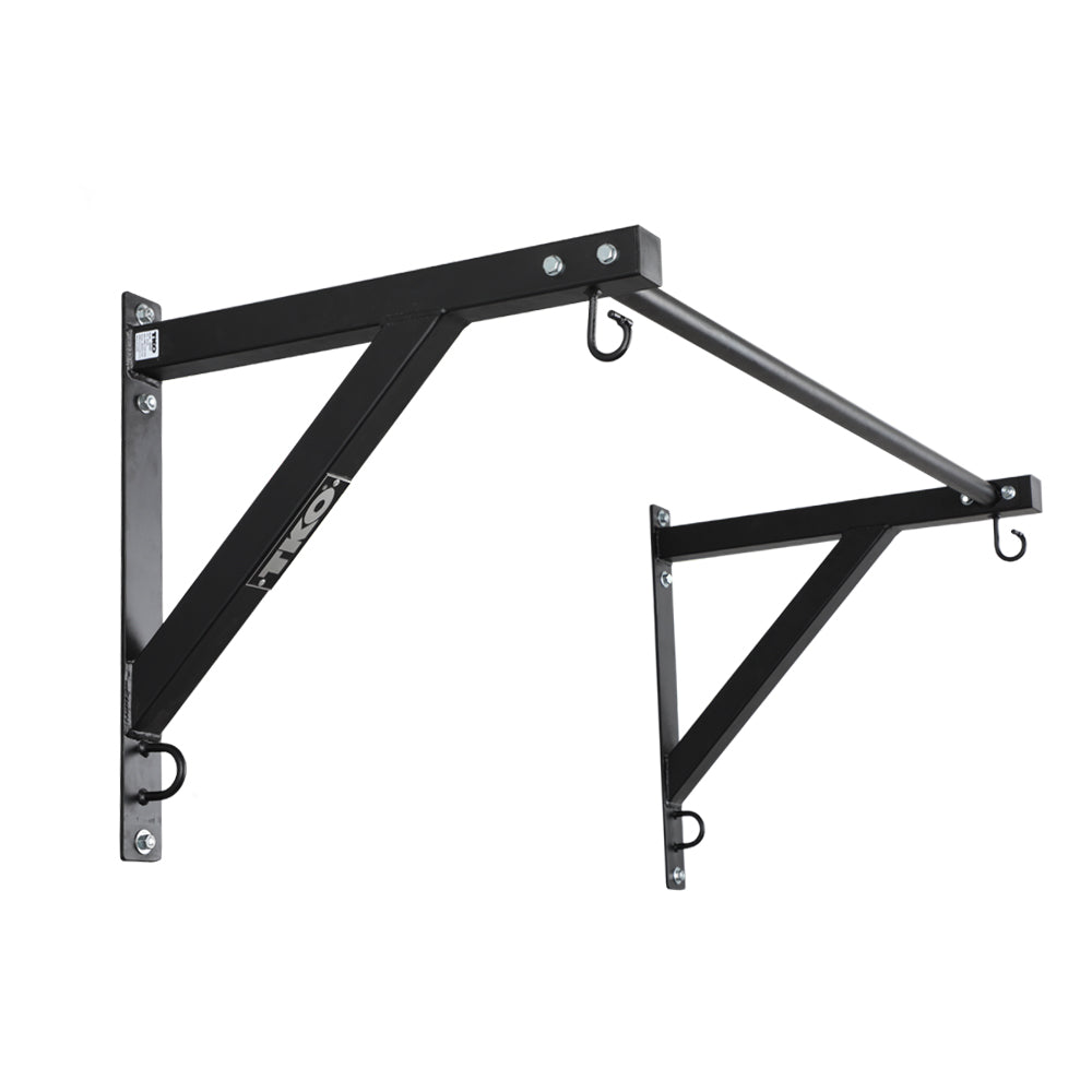 TKO Wall Mount Pull-Up System with black steel frame and training hooks
