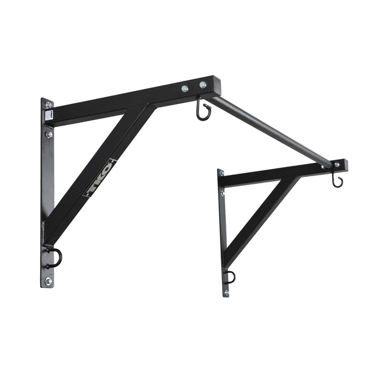 TKO Wall Mount Pull-Up System with black steel frame and training hooks