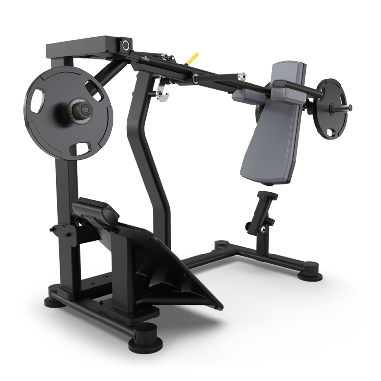 TRUE PLS-1400 plate loaded pendulum squat configured with cadet upholstery  