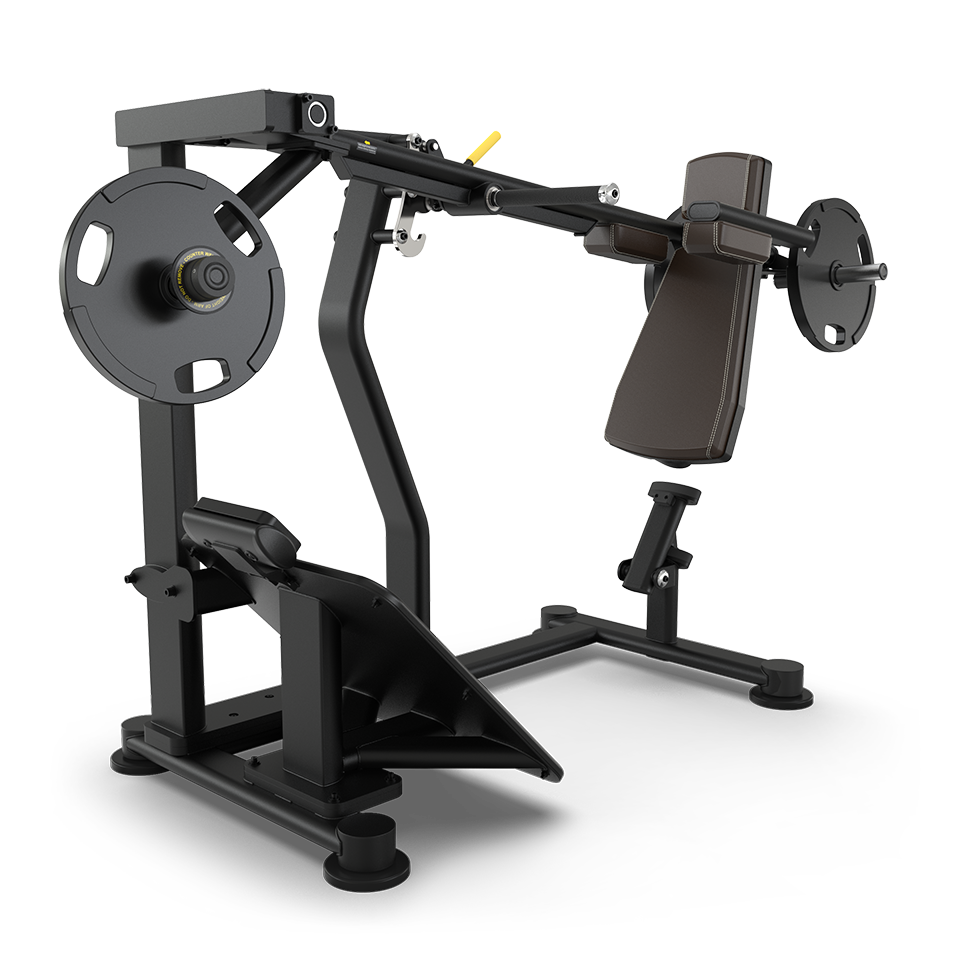 TRUE PLS-1400 plate loaded pendulum squat configured with java upholstery  