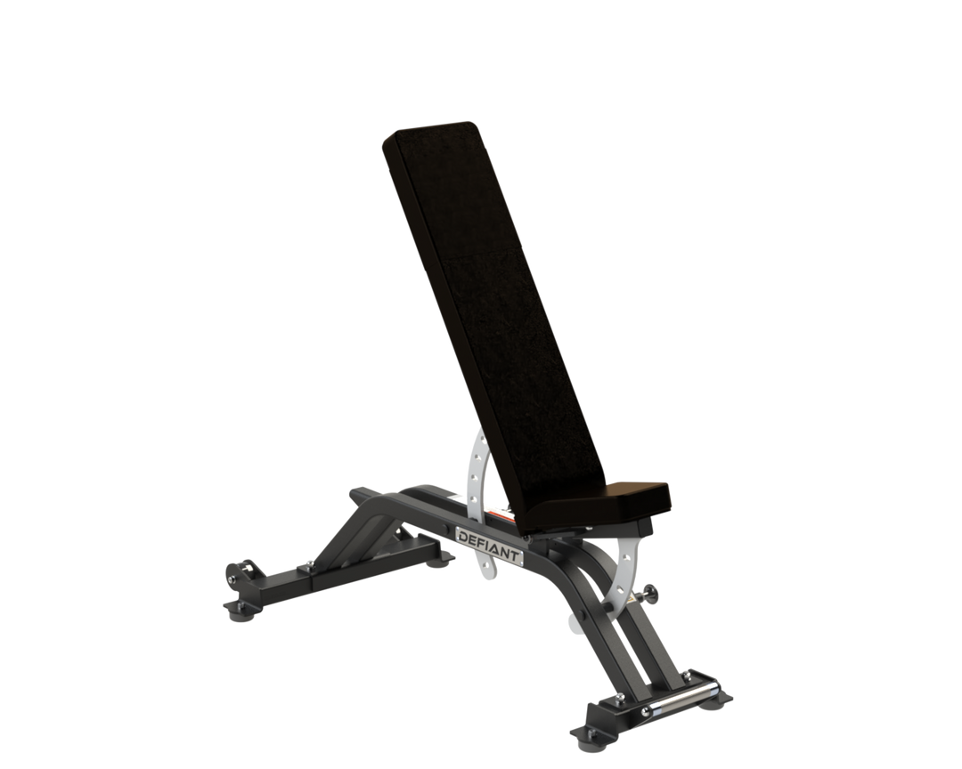 High incline adjustment on the Defiant Strength weight bench