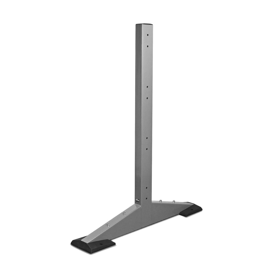 Torque USA X-Create 2-Sided 5 ft modular gym upright in Platinum with vertical mounting holes and a T-shaped base.