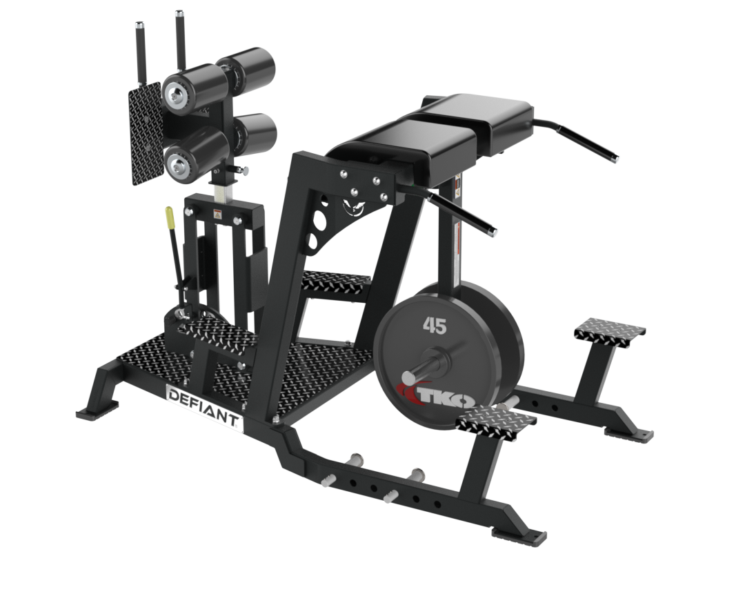 Training position of the Defiant Strength Hyper GHD combo machine.