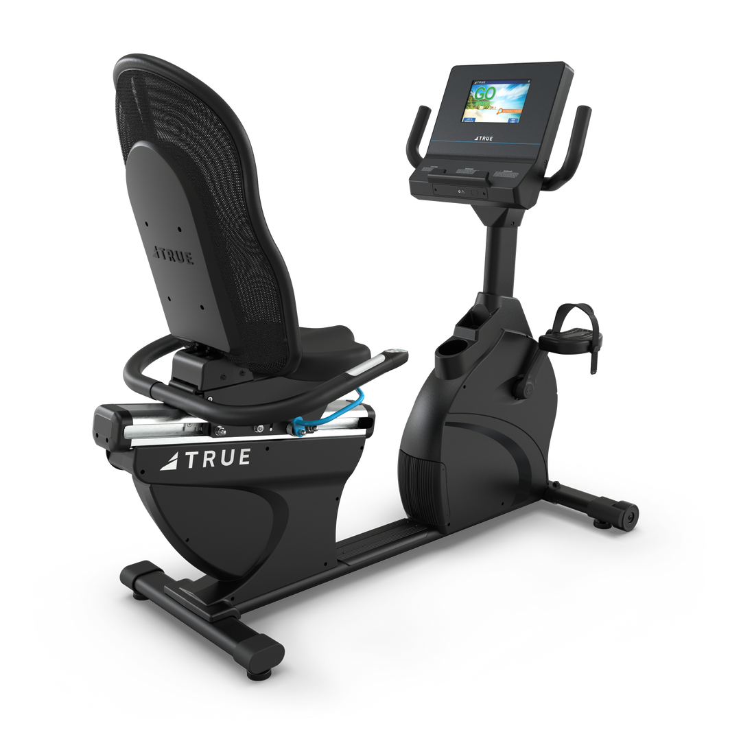 TRUE Performance Series Recumbent Bike with 9" touchscreen console