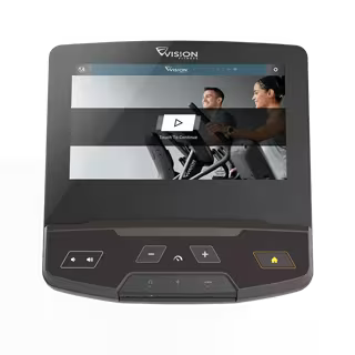 Vision Fitness 16 ENTERTAINMENT DISPLAY  touchscreen console with color display, workout interface, and integrated control buttons