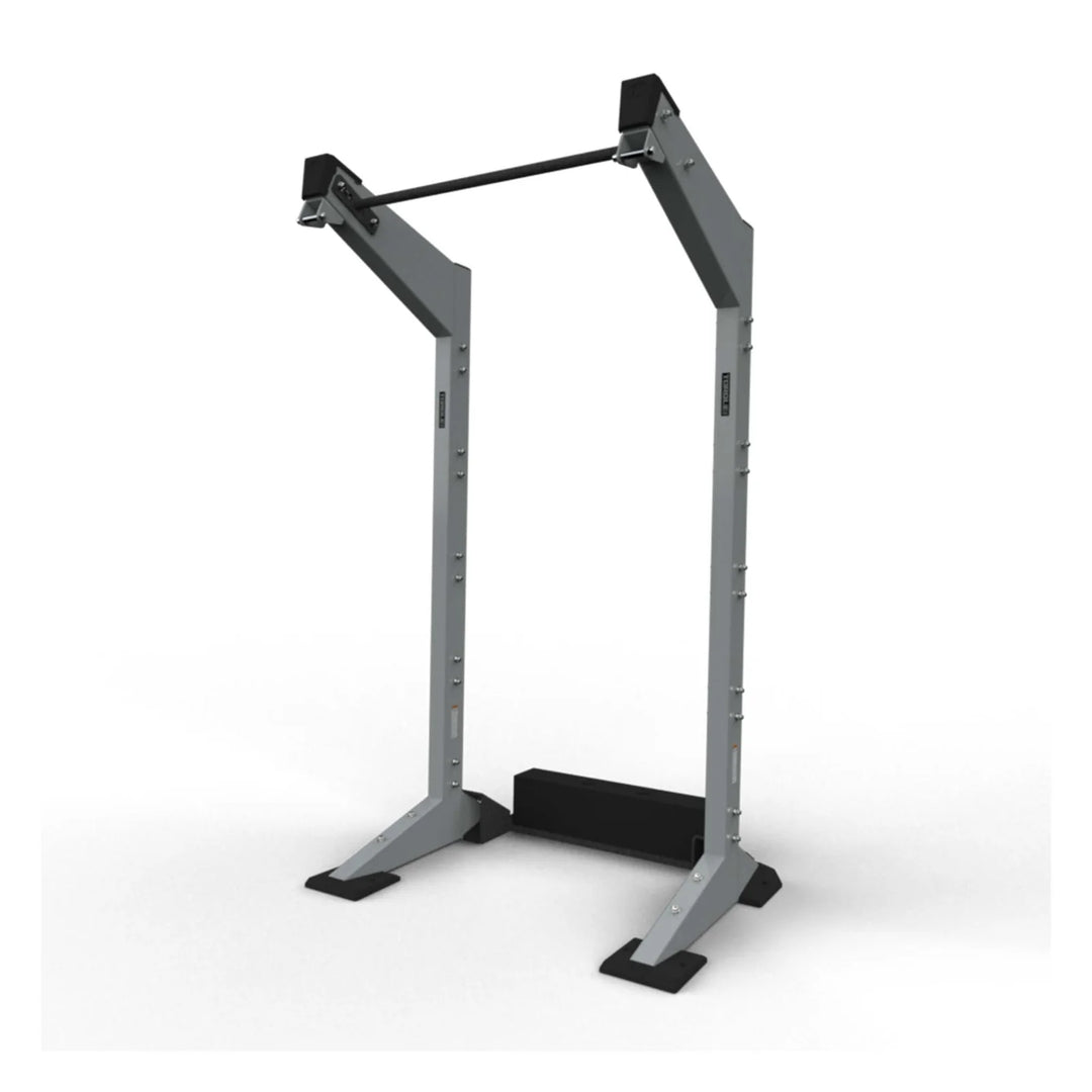 Torque USA X-CREATE 4 ft counterbalance attachment in Black shown installed between two Gray X-CREATE uprights.