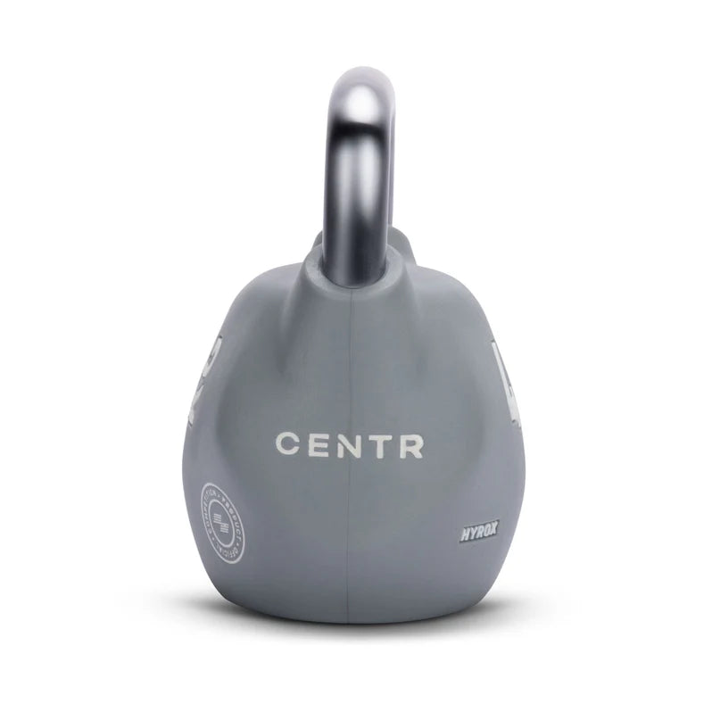 Front view of the Centr x HYROX Youngstars competition octo kettlebell for functional training.