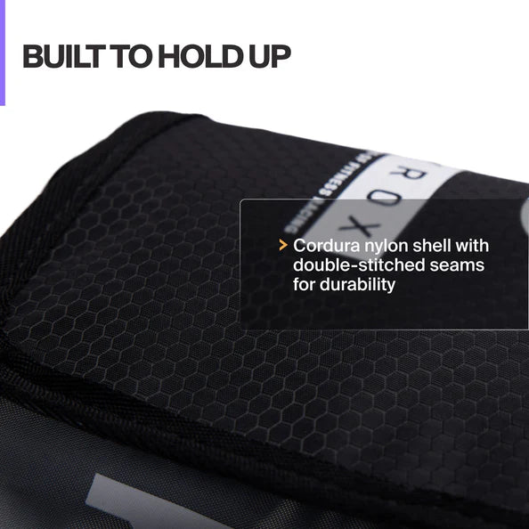 Close-up of the reinforced Cordura® nylon construction on the Youngstars competition sandbag.