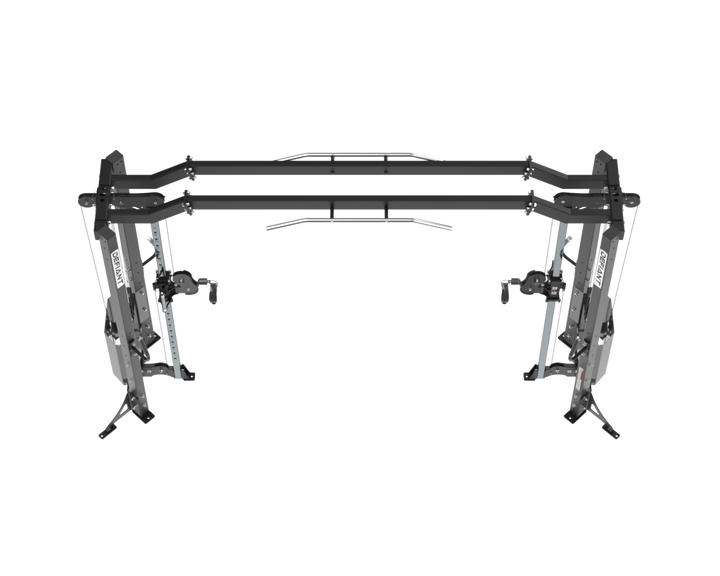 Front view of the Defiant Strength MS-2 adjustable cable crossover.