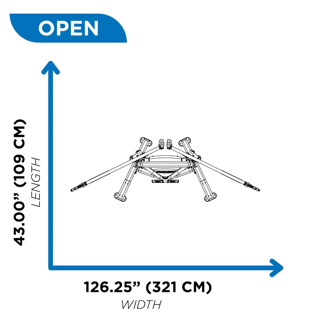 Functional trainer cable machine open width dimensions