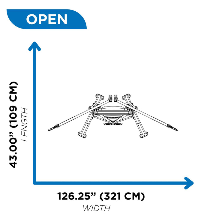 Functional trainer cable machine open width dimensions