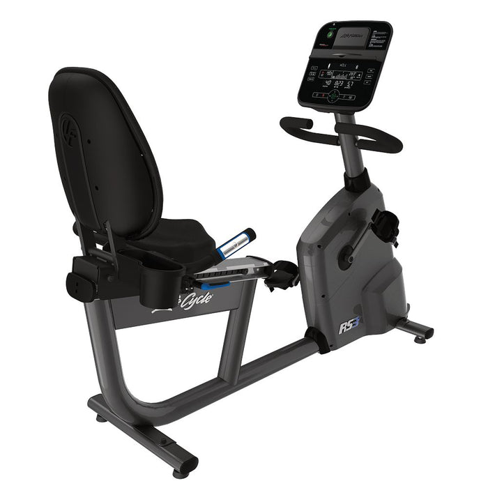 Life Fitness RS3 recumbent bike with Track Connect console